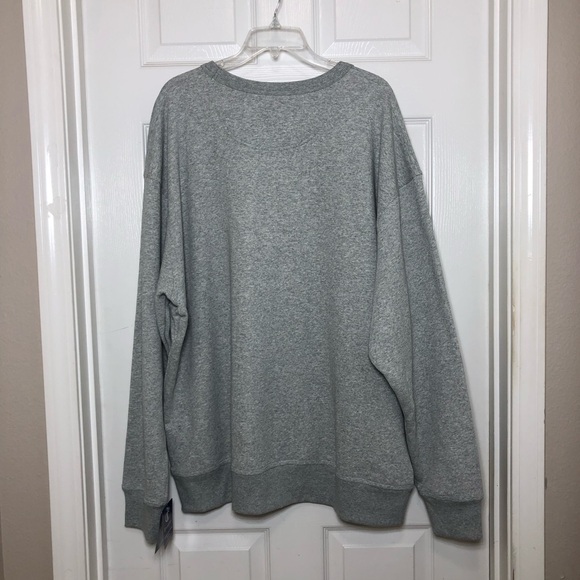 Champion Men's Powerblend Fleece Midweight Crewneck  Oxford Gray Sweatshirt 2XL - Picture 4 of 15